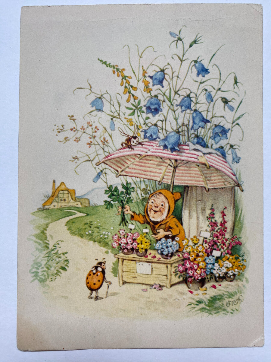 Открытки с иллюстрациями Фрица Баумгартена