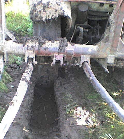 Застрявший первый трактор