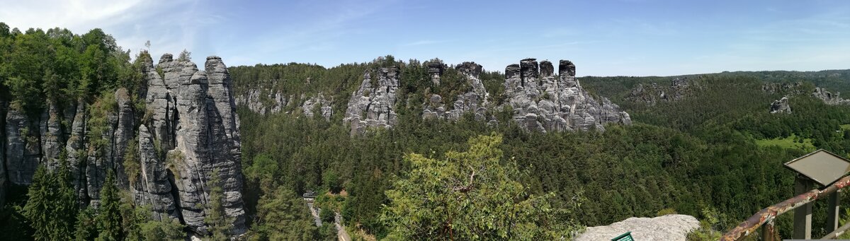 Панорама с видом еа скалы Бастай (фото автора)