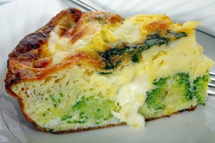 Омлет с брокколи