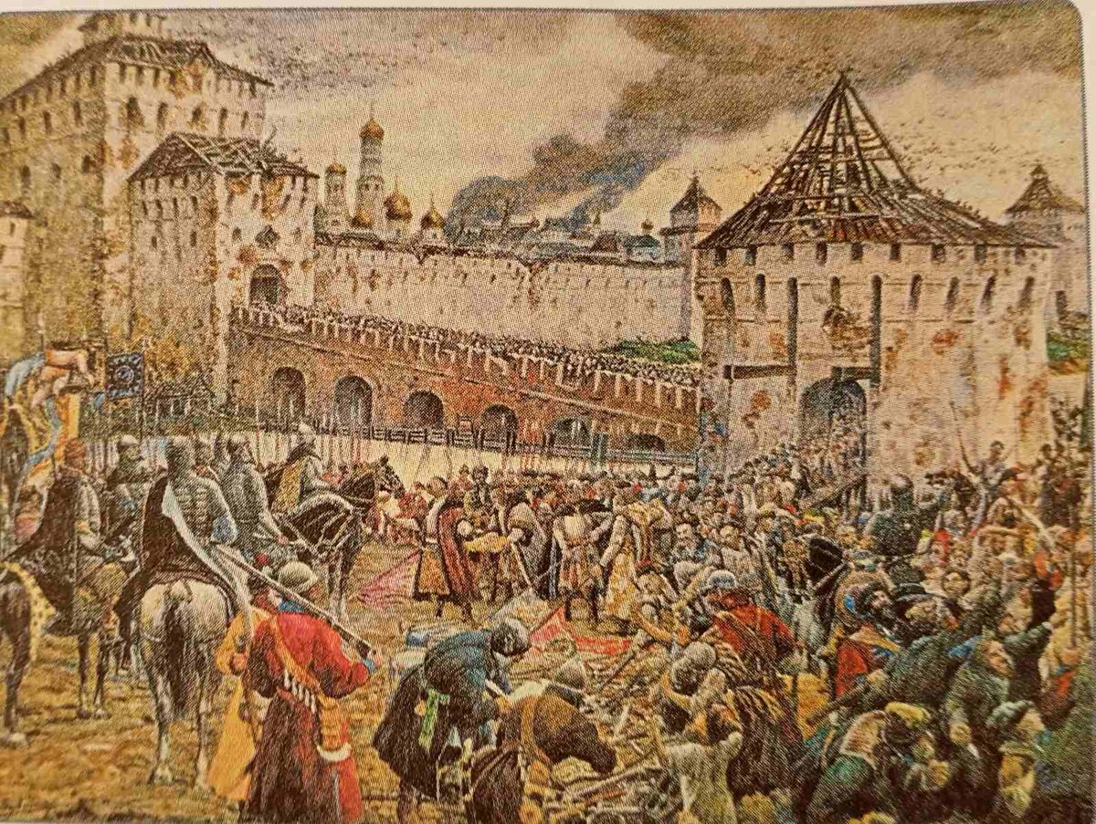 Изгнание Поляков из Кремля. Художник  Э.Э Лисснер