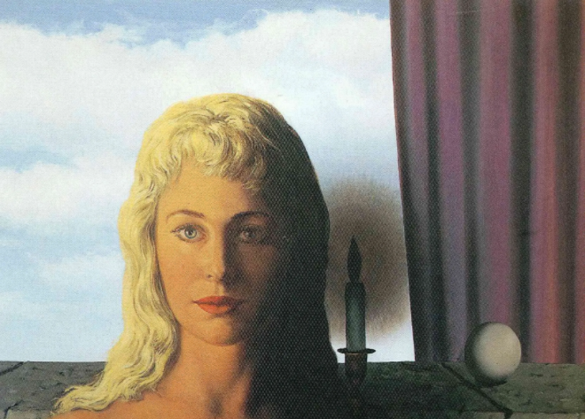 «Неженственная фея», Рене Магритт, 1950 (фрагмент)