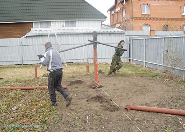 Пошаговая инструкция по установке свай