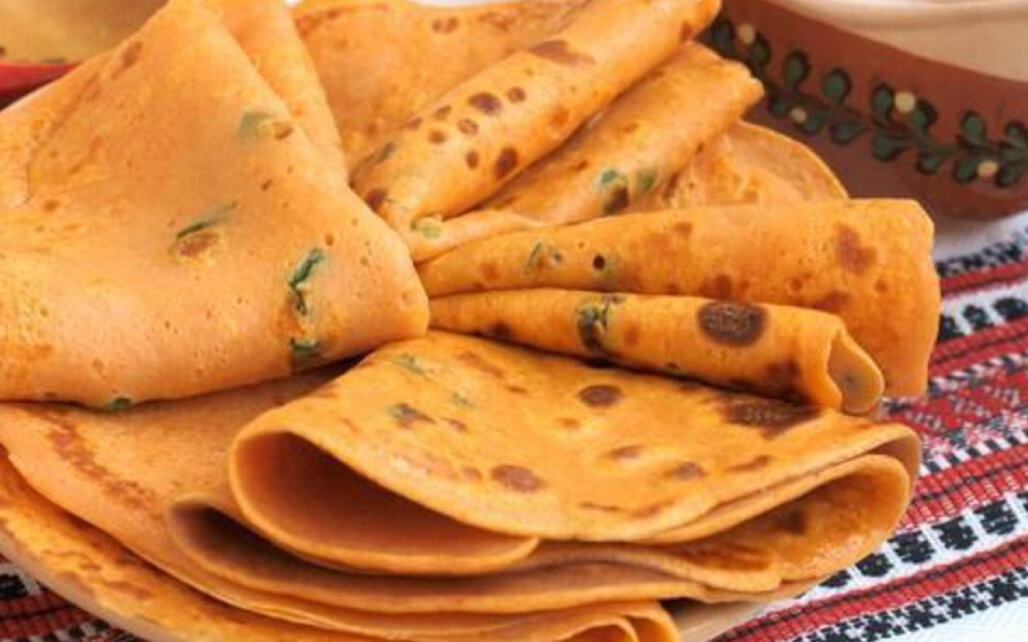 С.Пудовъ: Практикум: Чем можно разводить блинную муку? Томатные блины.