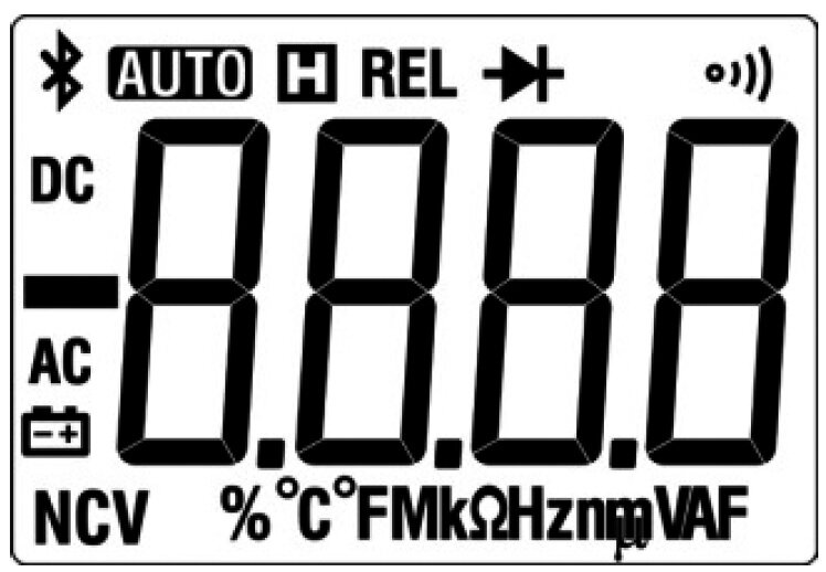 Дисплеи мультиметров АММ-1216 и АММ-1218