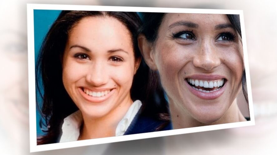 Меган в самом начале  карьеры и уже будучи герцогиней // коллаж: umnica-krasavica.ru, metronews.ru