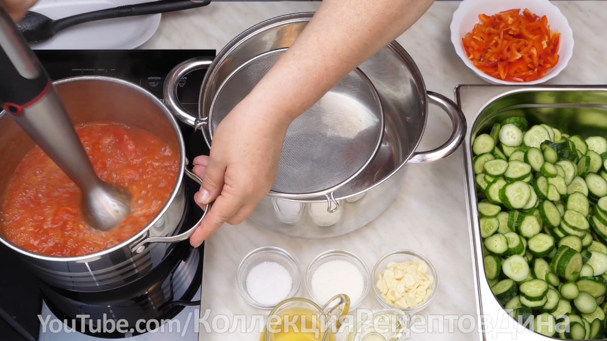 🥒🍅Вкусные хрустящие огурцы в томатном соусе на зиму! Огурцы в томатной  заливке без стерилизации! | Дина, Коллекция Рецептов | Дзен