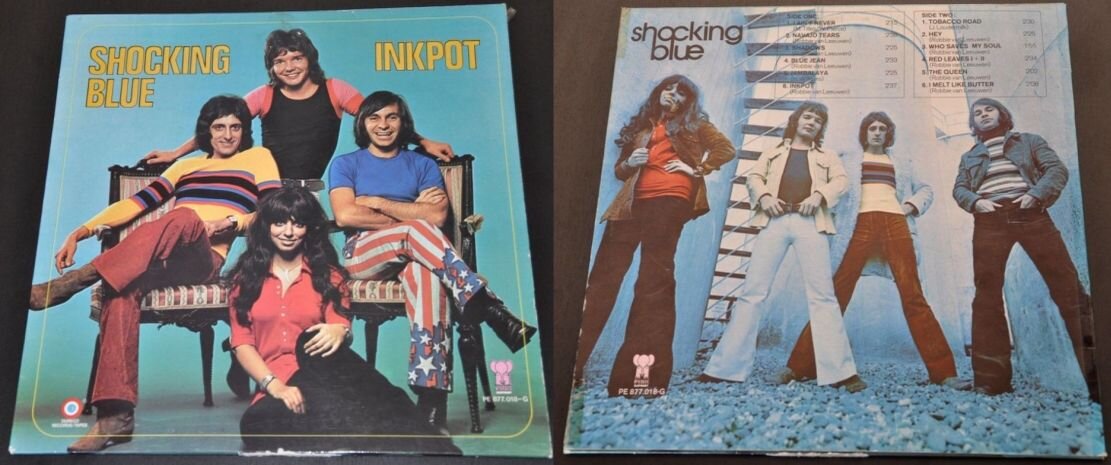 Shocking Blue «Inkpot», 1972 г., первое голландское издание. Лицевая и оборотная стороны конверта