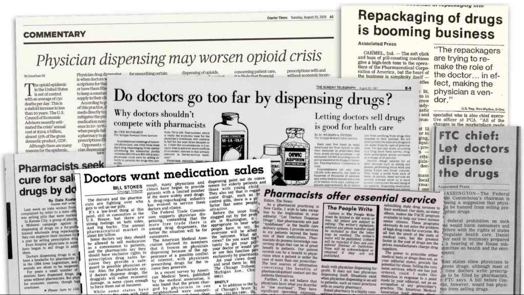 Критики выдачи лекарств врачами приводят многочисленные случаи, некоторые из которых попали в заголовки газет, когда врачи продавали пациентам опасные лекарства или лекарства по чрезмерно завышенным ценам по схемам, которые приводили к всевозможным плохим результатам. Тем не менее, сторонники этой практики утверждают, что это удобнее и дешевле для пациентов и может принести дополнительный доход врачам. Графика: Undark