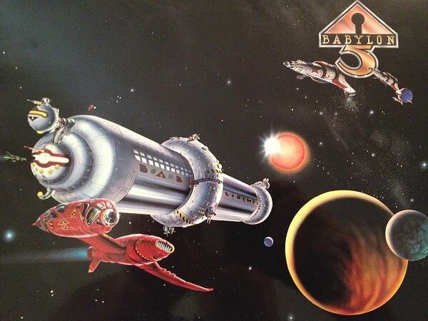 Один из ранних набросков "Вавилон-5"