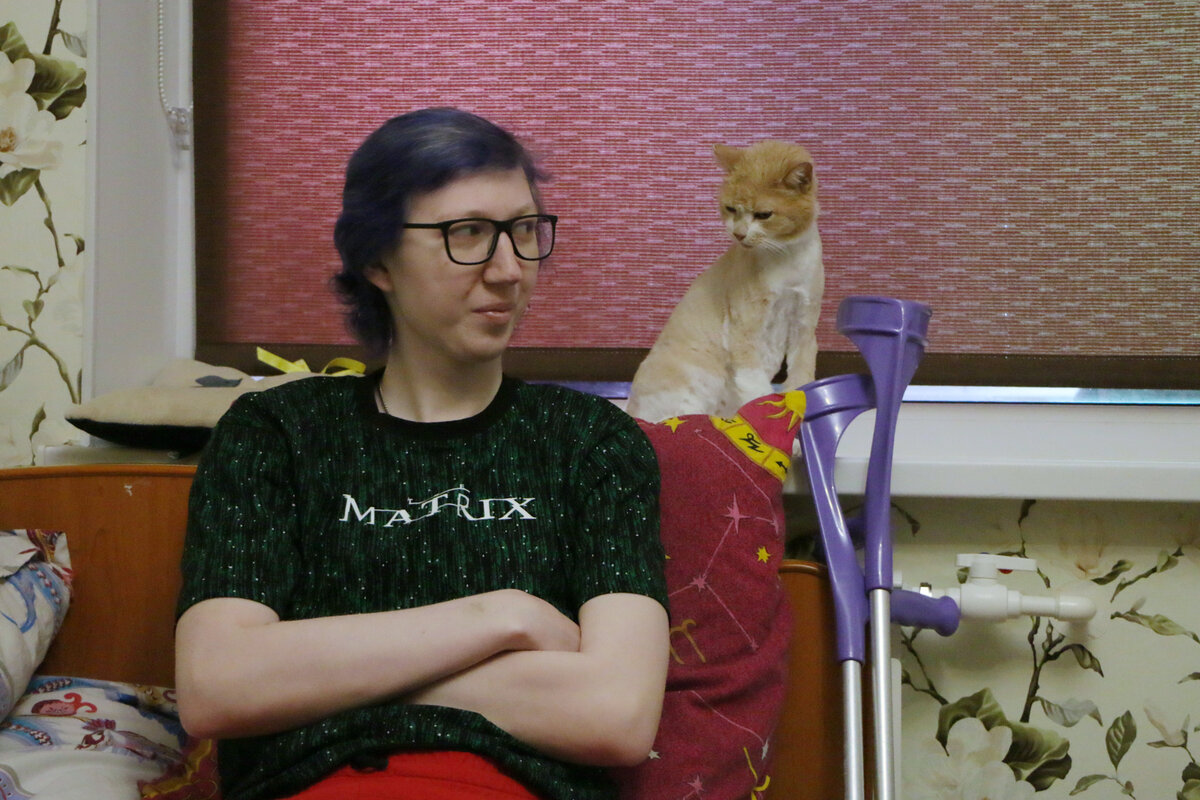 Кота Персика Антон подобрал на улице 14 лет назад