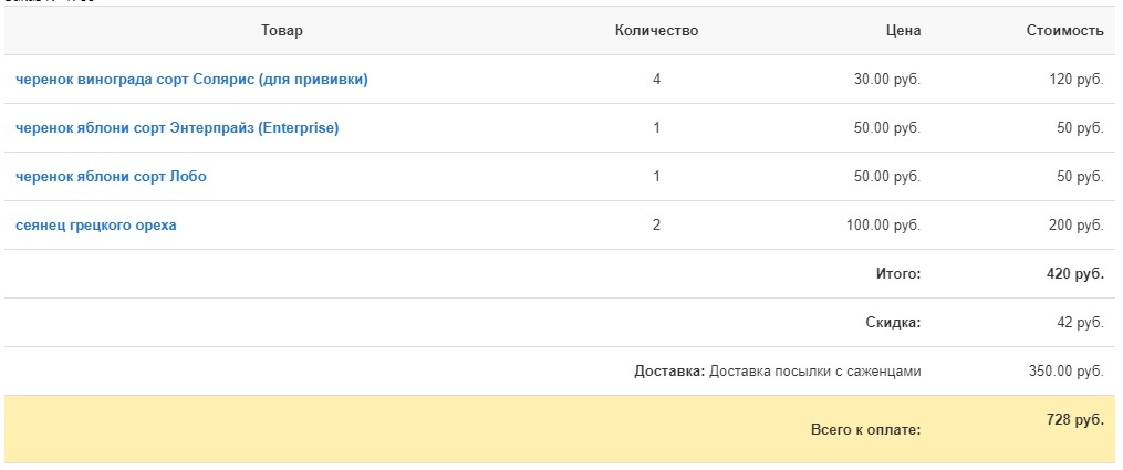 Заказ в 2018 -19 году