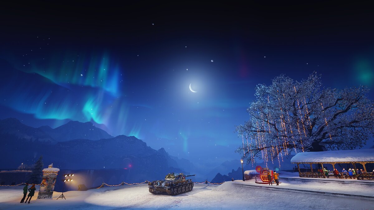 Танк и месяц