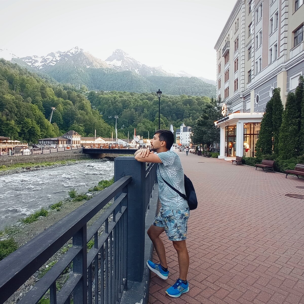 В горах