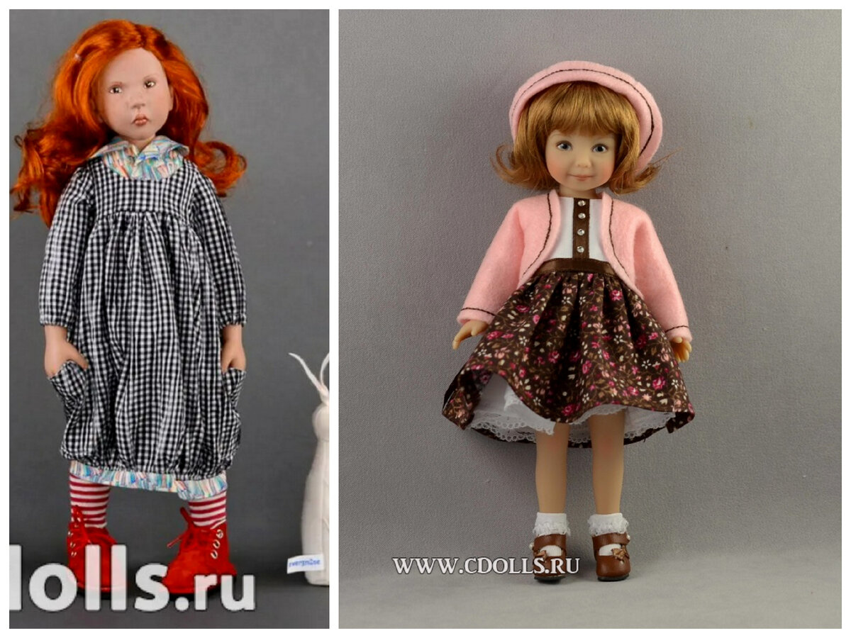 Первая кукла от Цвергназе, вторая кукла - Heartstring dolls Дианы Эффнер