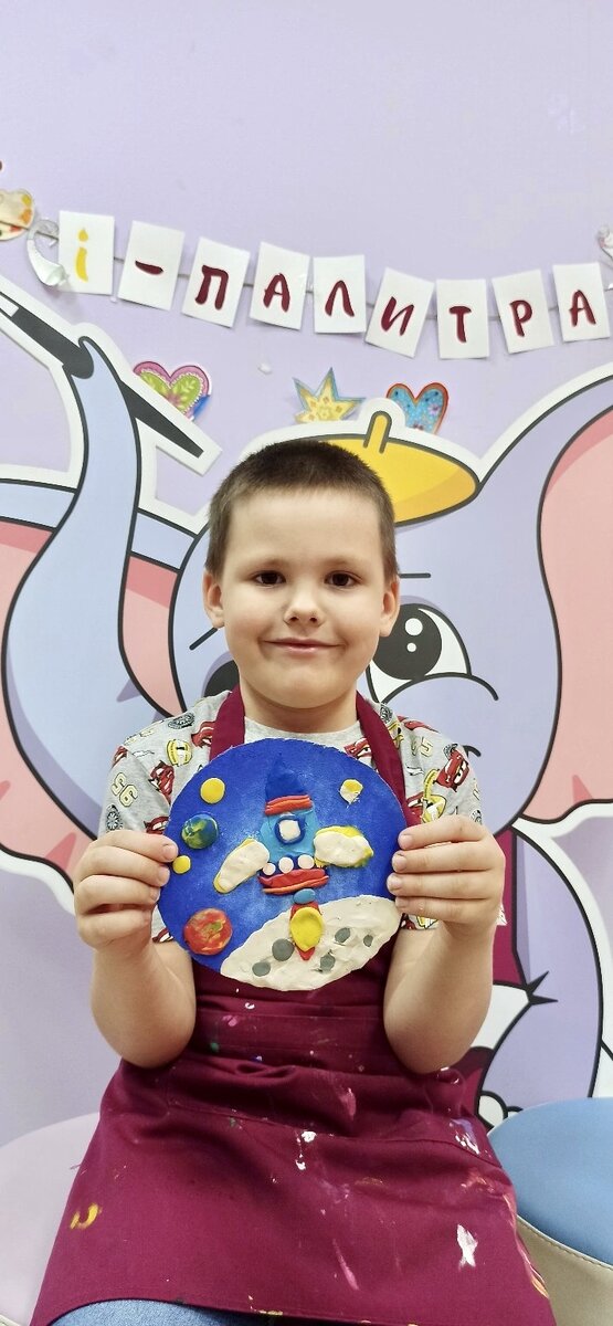 Работы по пластилинографии юных художников студии I-Палитра 