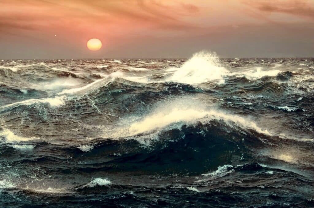 Именно так представляет художник закат на TOI-1452 b / ©Benoit Gougeon, Universite de Montreal