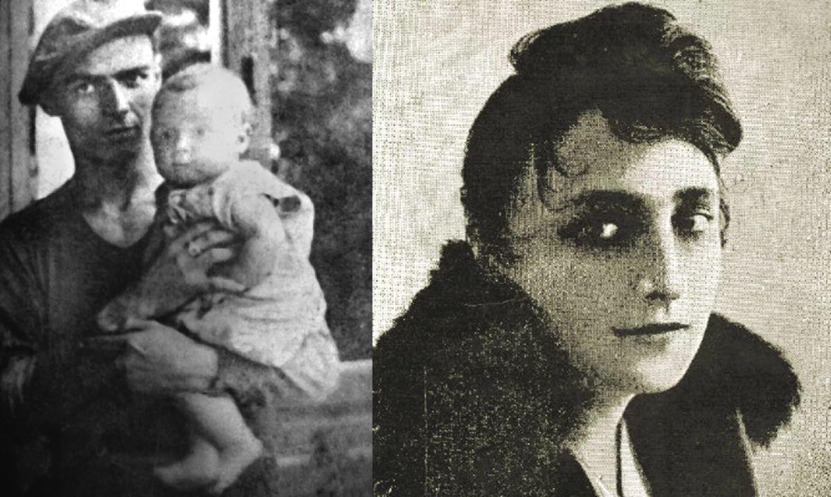 Эдит Пиаф с отцом Луи Гассьоном / Мать Эдит Пиаф - Анита Майяр