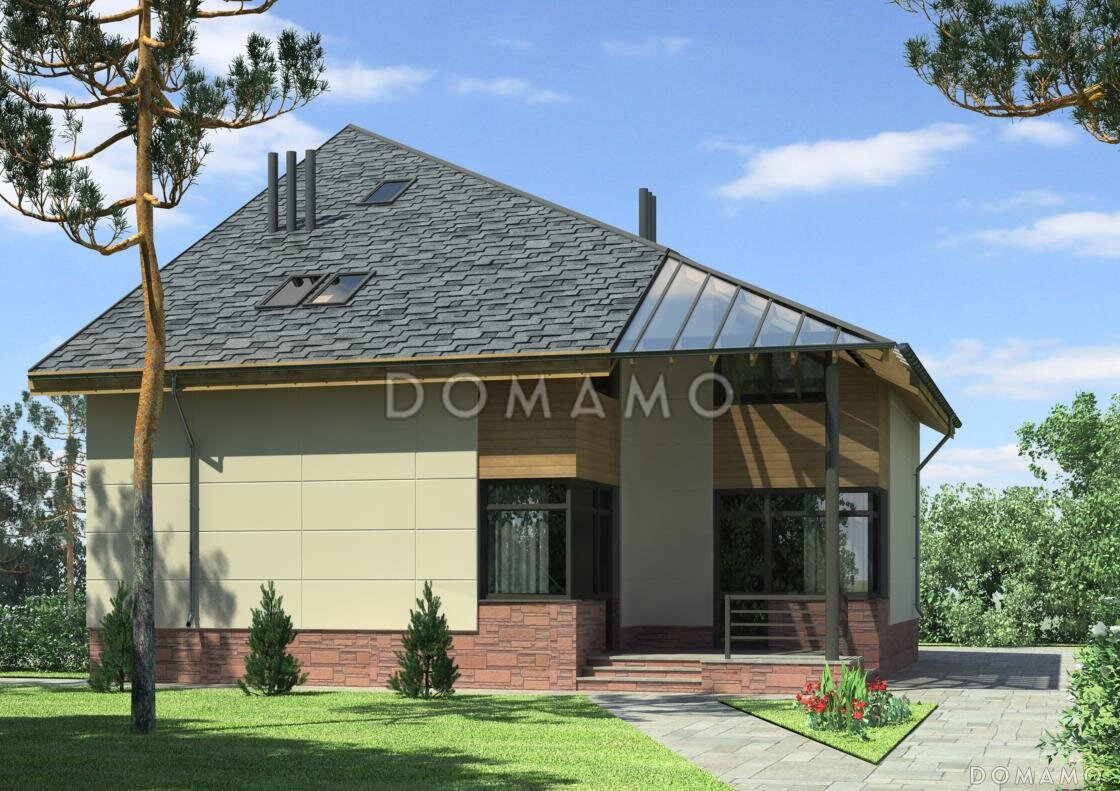 Проект D3008 — вид со стороны террасы