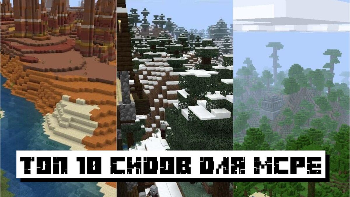 Лучшие Сиды для Майнкрафт ПЕ: Топ 10 Сидов на Minecraft PE | Планета  Minecraft 2024 | Дзен