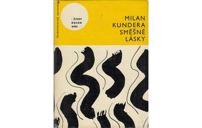 Обложка первого издания сборника рассказов Милана Кундеры «Смешные любови». Прага, 1963 год, источник Яндекс картинки