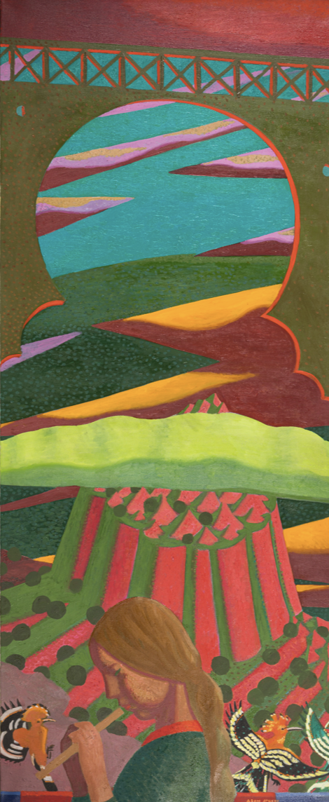 АТАХАНОВ Азам Разиюллоевич (1964) Птичья скала. 2021 Холст, масло. 169,9 × 69,9
Источник: собрание семьи художника
