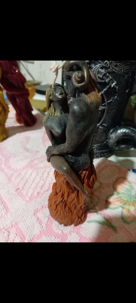 Фото из личной архива автора.  Свеча программная на подчинение сексуальной привязки. 