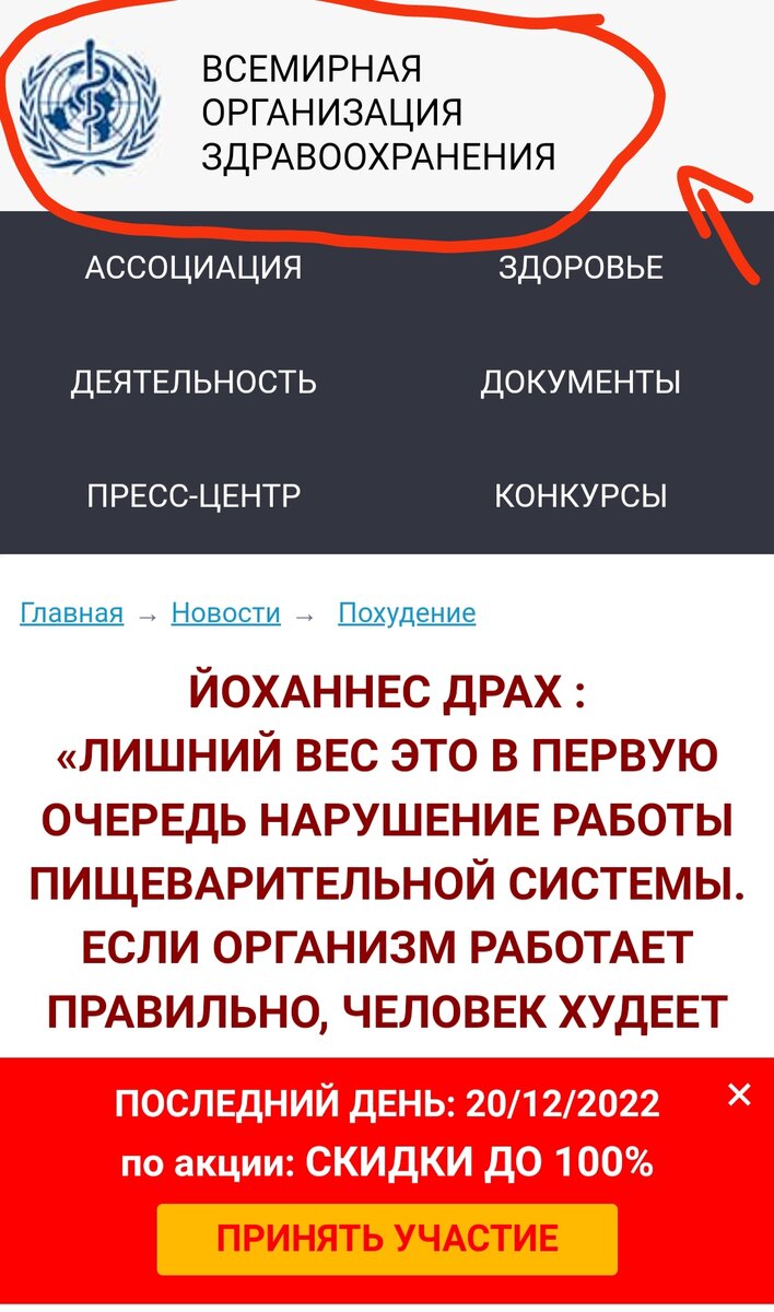 скриншот, сделан автором