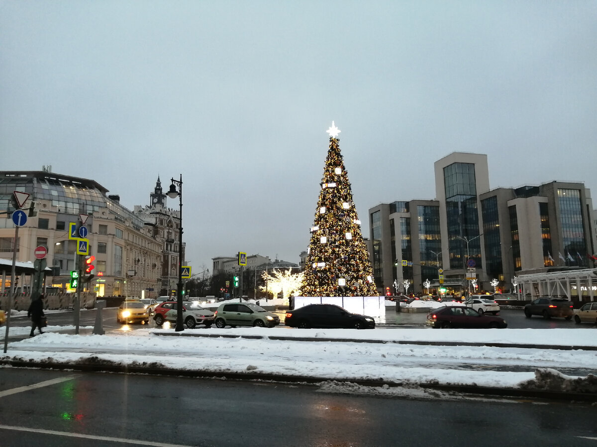Ёлка на Тургеневской площади в Москве.