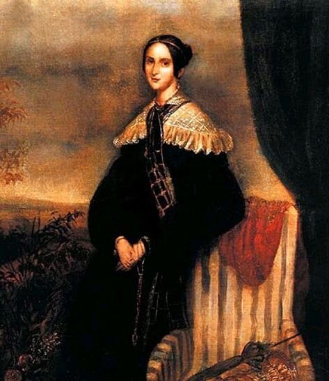   К. П. Мазер, «Н. Пушкина во вдовьем платье», 1839 г. Фото: общественное достояние