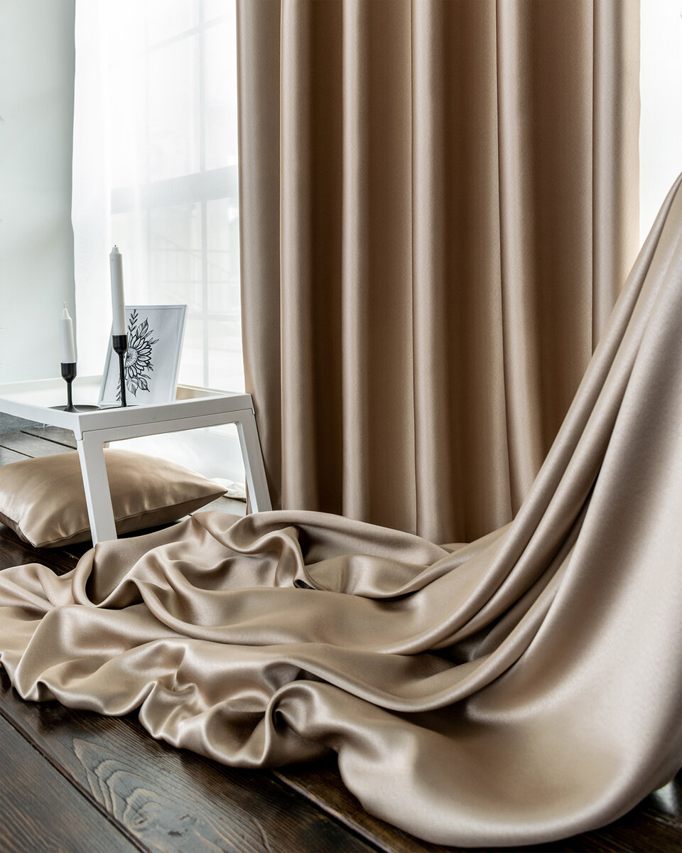 Шторы "Аврора" Миндаль Evrika Home