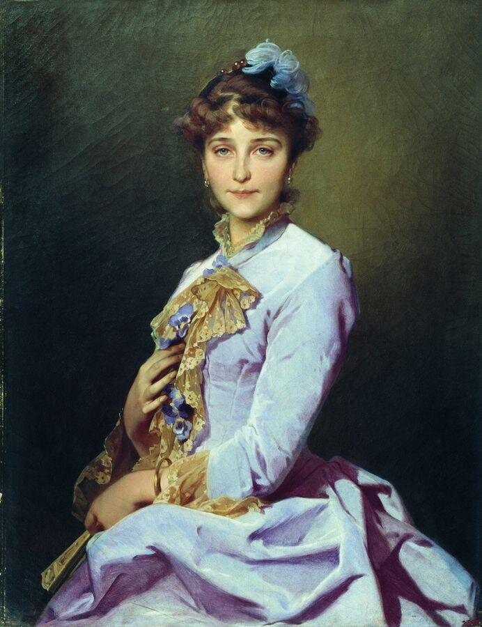 Иван Макаров. Портрет неизвестной, 1885 год.