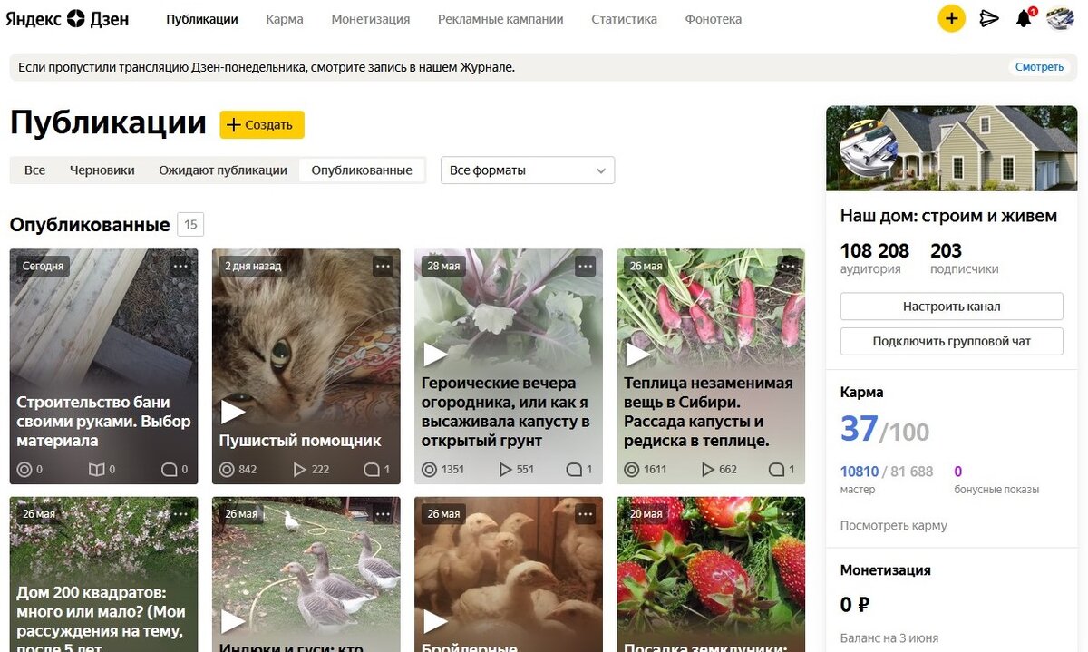 Скрин результатов на память. Никогда на моих каналах не было такой аудитории