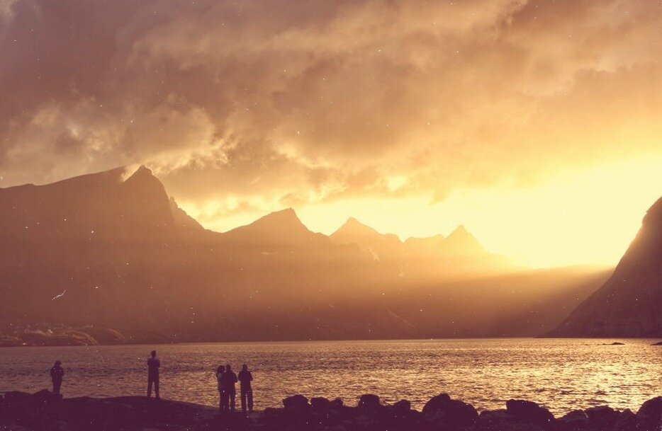 Полярная ночь на севере Норвегии