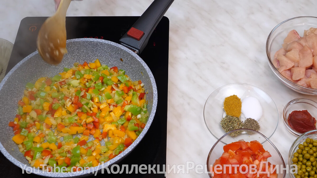 Жареная курица на сковороде