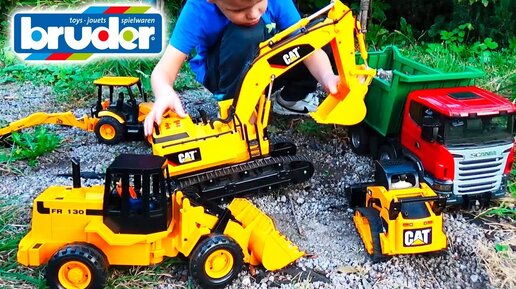 Construction Vehicles toys videos for kids 