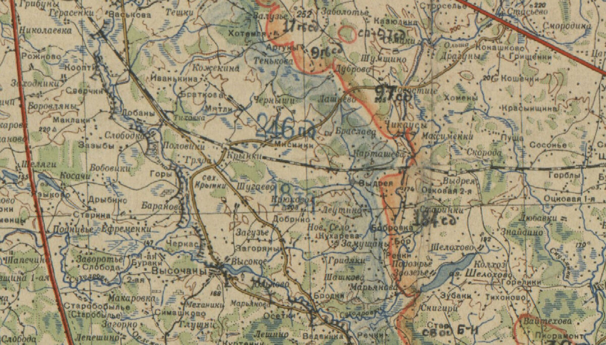 Отчетная карта 1-го Прибалтийского Фронта с 24 по 30 ноября 1943 года
