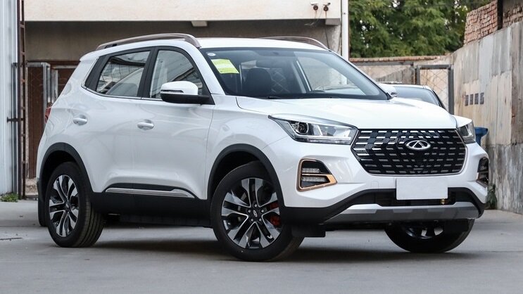 На фото: электрический кроссовер Chery Tiggo e