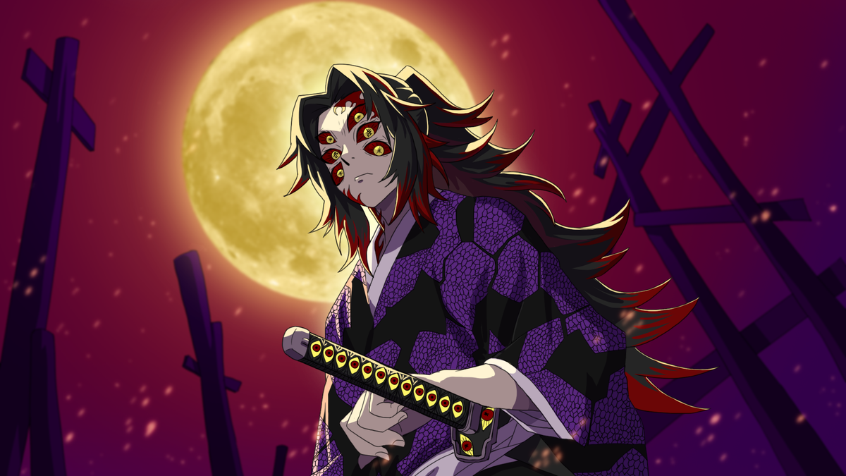 Включить клинок демонов. Демон Slayer Kimetsu. Кокушибо клинок рассекающий. Kokoshibo Demon Slayer. Демон Slayer Kimetsu Кокушибо.