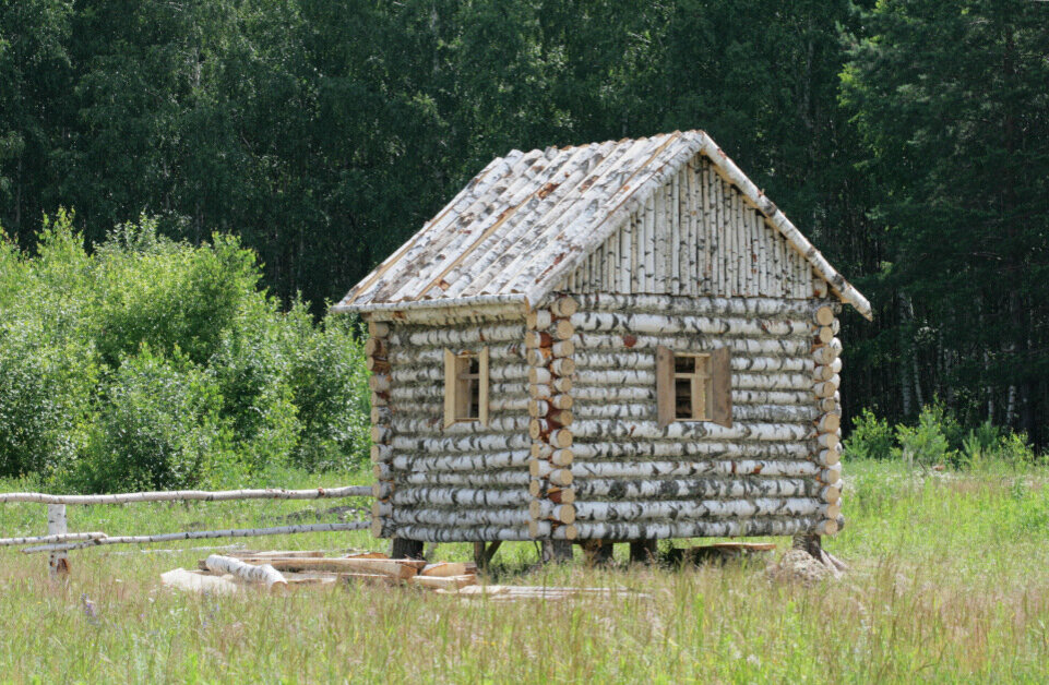 Постройки из жердей