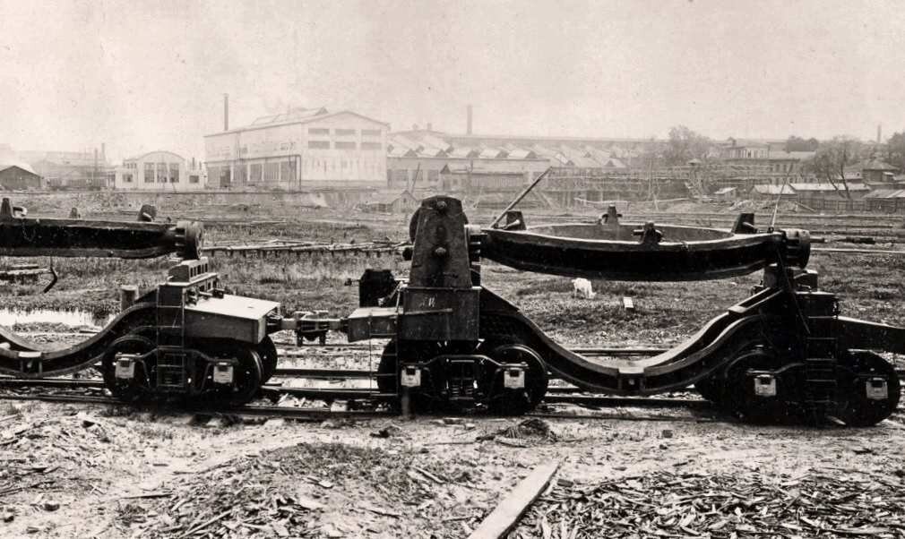 Первые тележки-шлаковозы от завода "Красное Сормово"