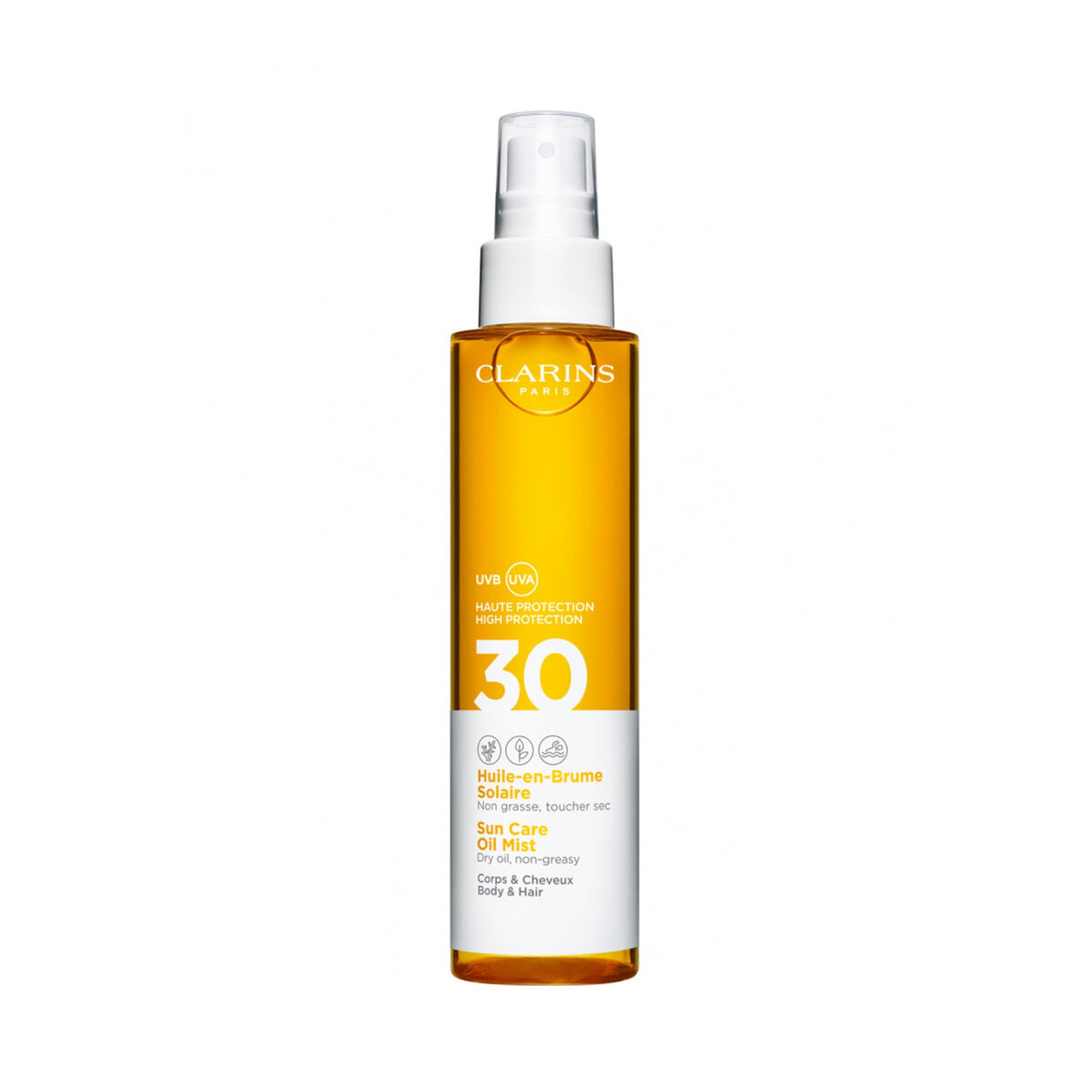 Солнцезащитное спрей-масло для тела и волос SPF 30, Clarins