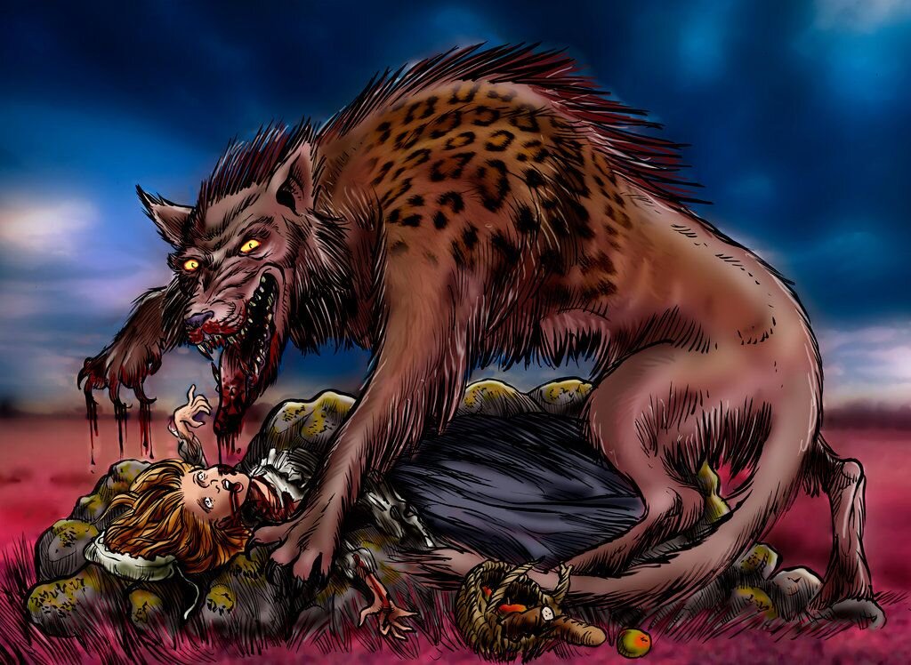 Жеводанский Зверь в воображении художника.