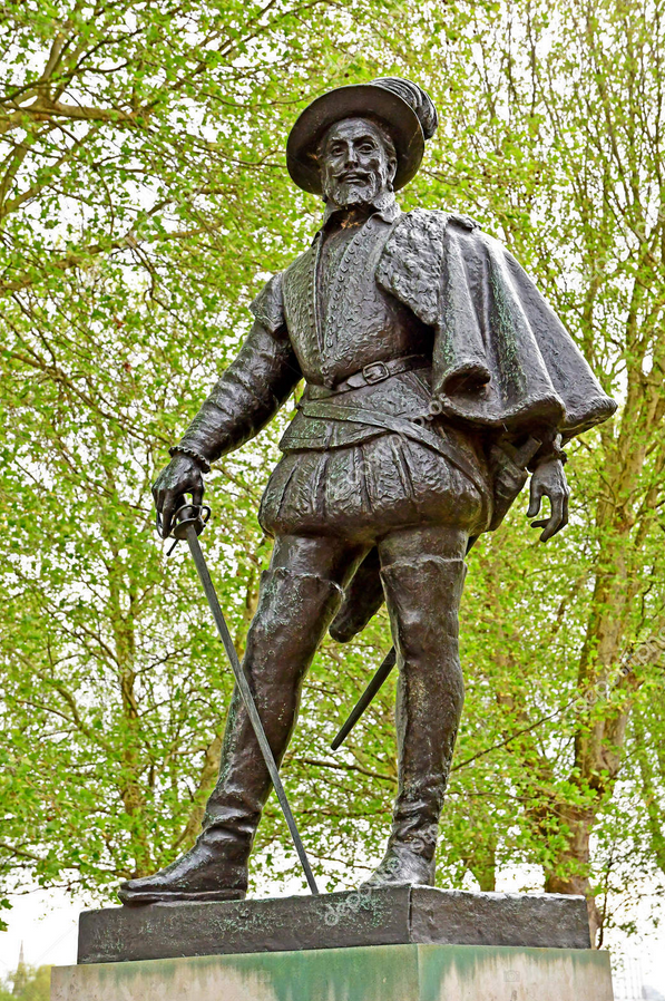 Статуя Рэйли в Гринвиче, на юго-востоке Лондона