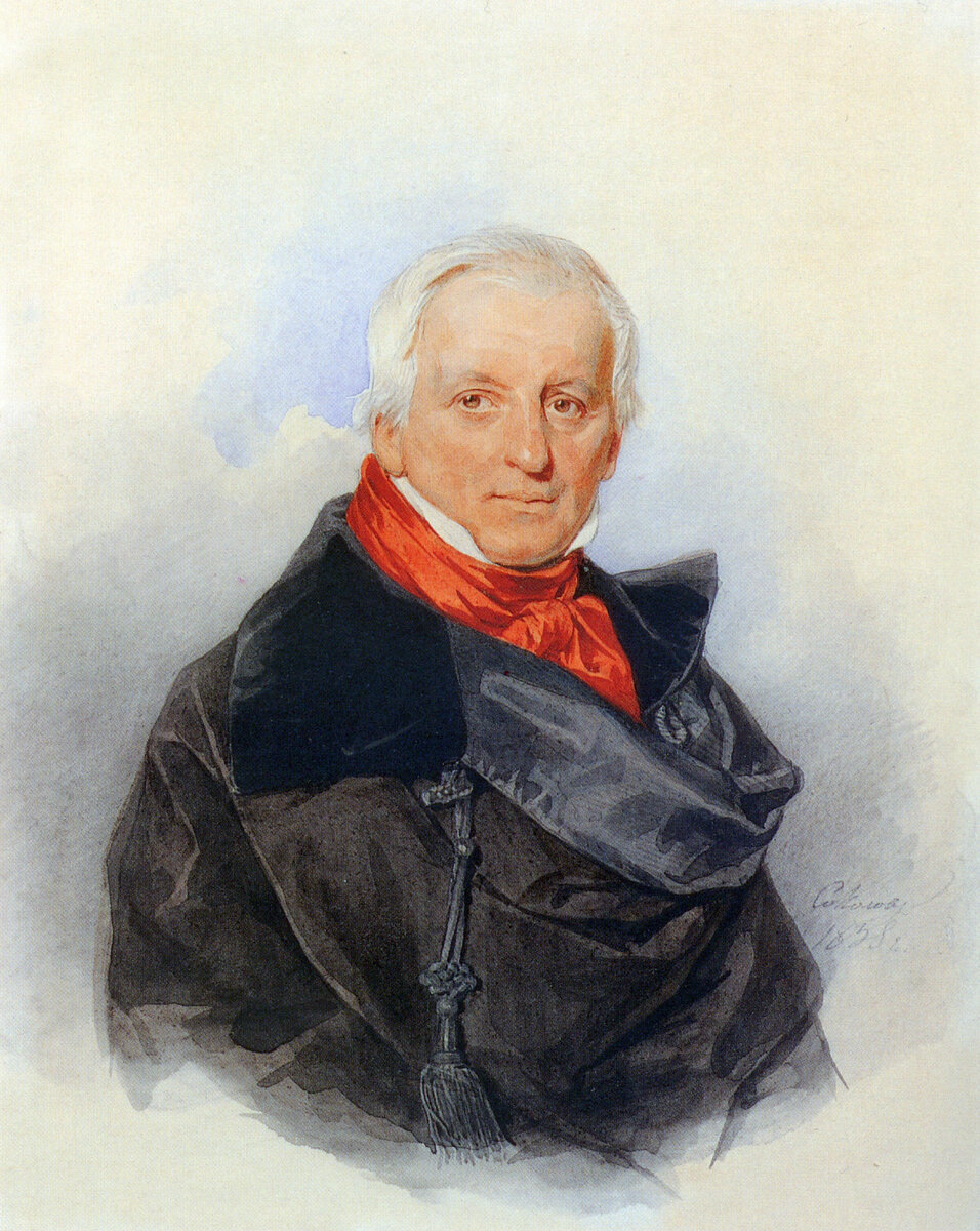 Сантино Кампиони, один из жителей Тверского архиерейского подворья. Портрет 1838 года. Отсюда: https://ru.wikipedia.org