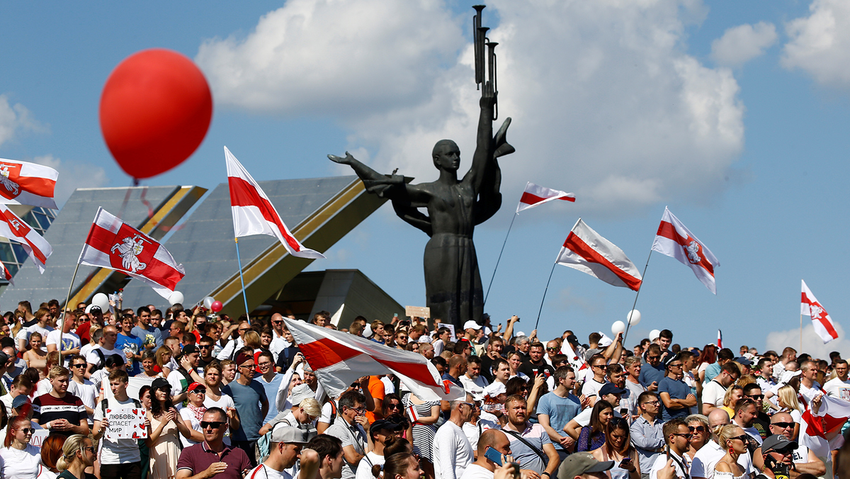 Во время митинга оппозиции в Минске, 16 августа 2020 года
Фото: Vasily Fedosenko/Reuters