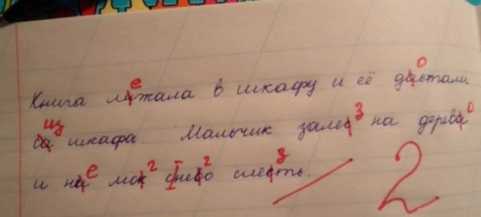 Где надо писать. Двойка в тетради. Ошибка в тетради. Плохие оценки в тетради. Тетрадка с двойкой