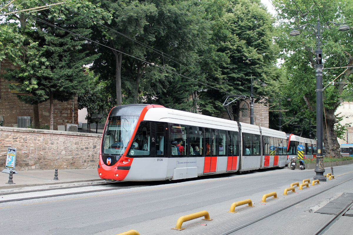 трамвай Alstom Citadis 304, маршрут Т1