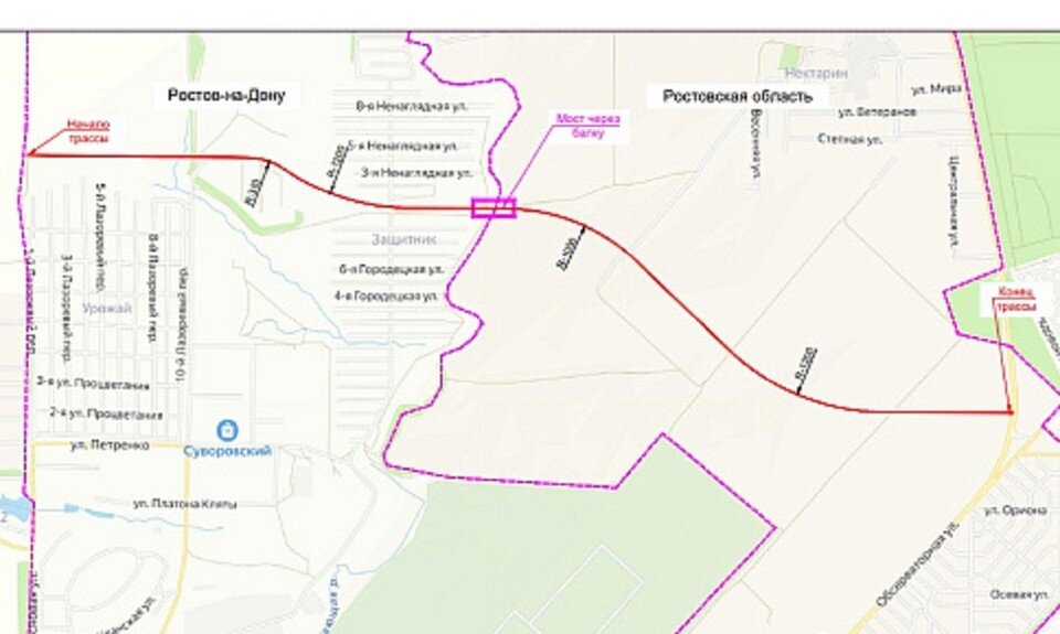     Новая дорога пройдет через СНТ, но дома сноситься не будут. Фото: сайт донского правительства.