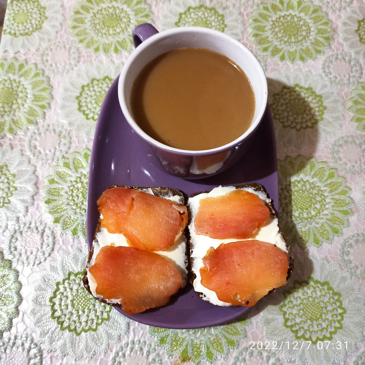 скромный, но вкусный завтрак